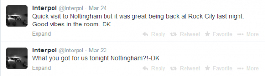 They were pretty damn excited to be in Nottingham