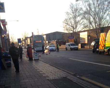 Traffic was being diverted
