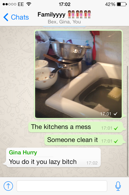 Passive-aggressive whatsapping