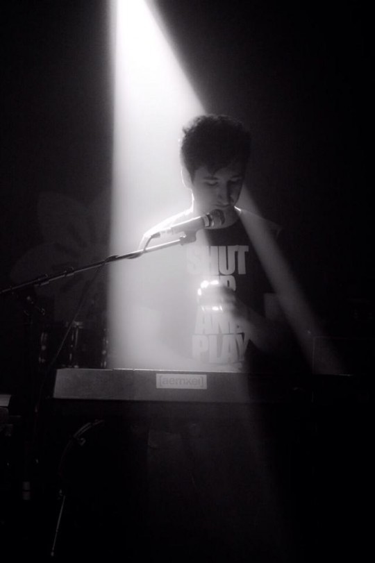 Alex Noble performing as one half of April Towers