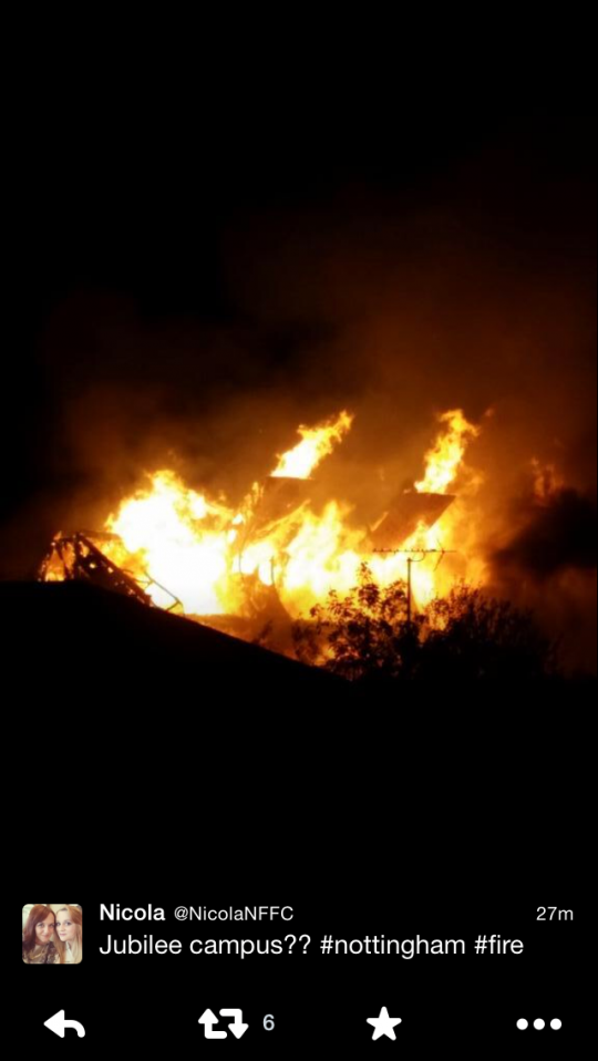 apparently wood sometimes catches fire