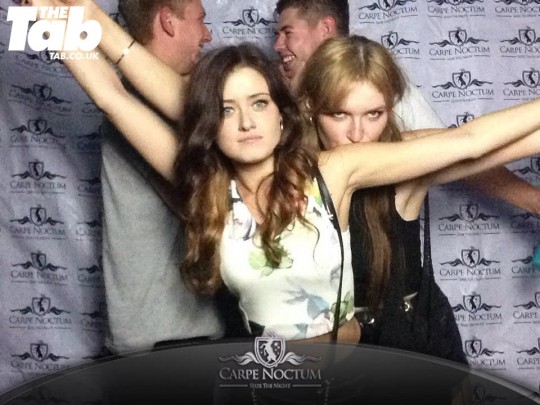 These two girls ruined what could have been a beautiful photo