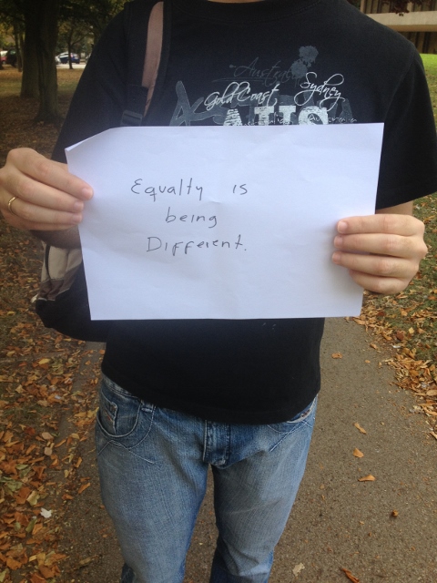 "Have I experienced gender inequality? No, I'm male"