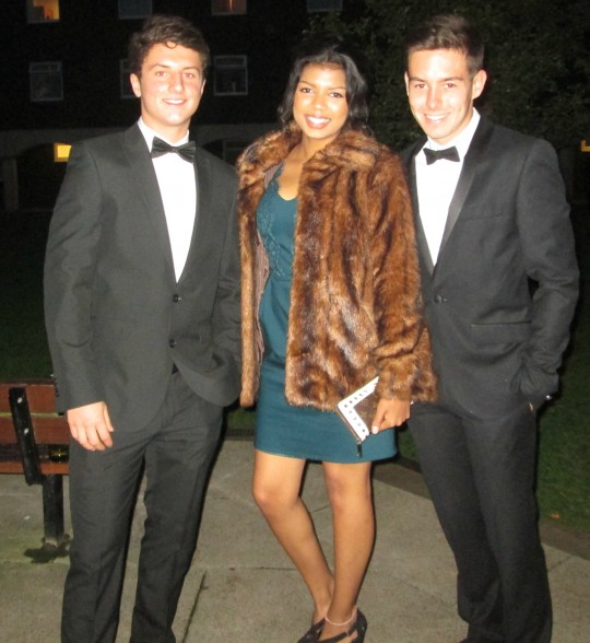 Josh Hunt, 1st year, History, Dominique Kisten, 1st Year, International Relations and Global Issues and Ryan Brown, Architectural Environment and Engineering