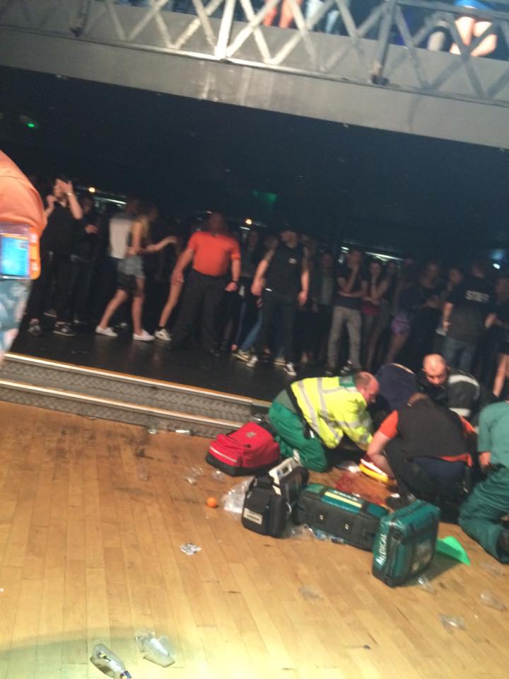 Breaking Crisis closed after fresher falls off balcony