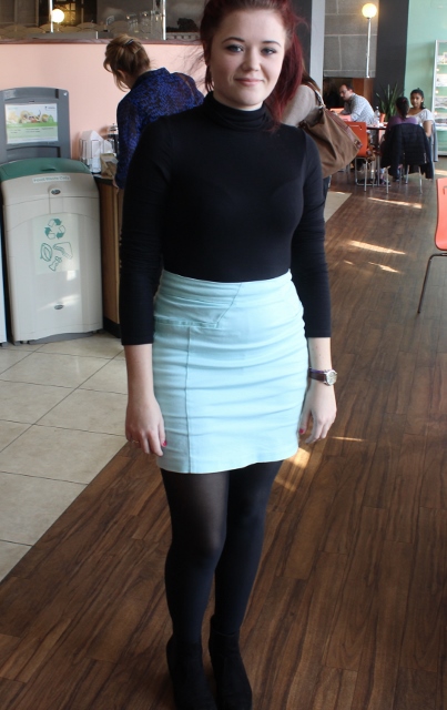 Kate Hunter, English, Second year, New Look skirt.