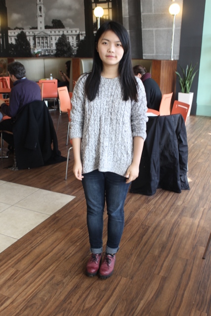 Estrella, Business Mangement, Third year, shoes from China.