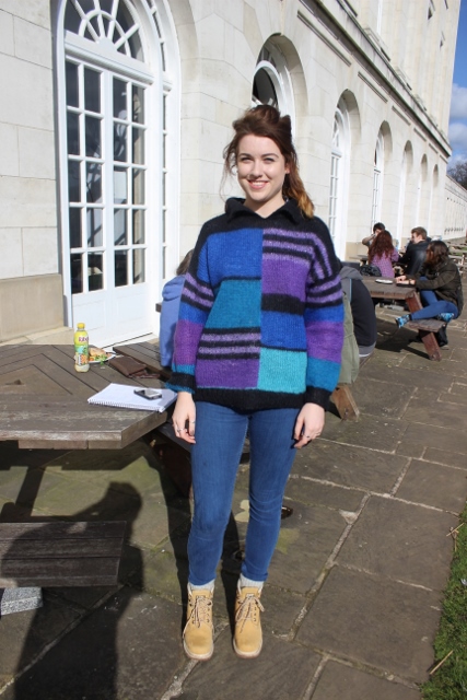 Emily Sherlane, Mangement with Spanish, First year, Jumper vintage from mum