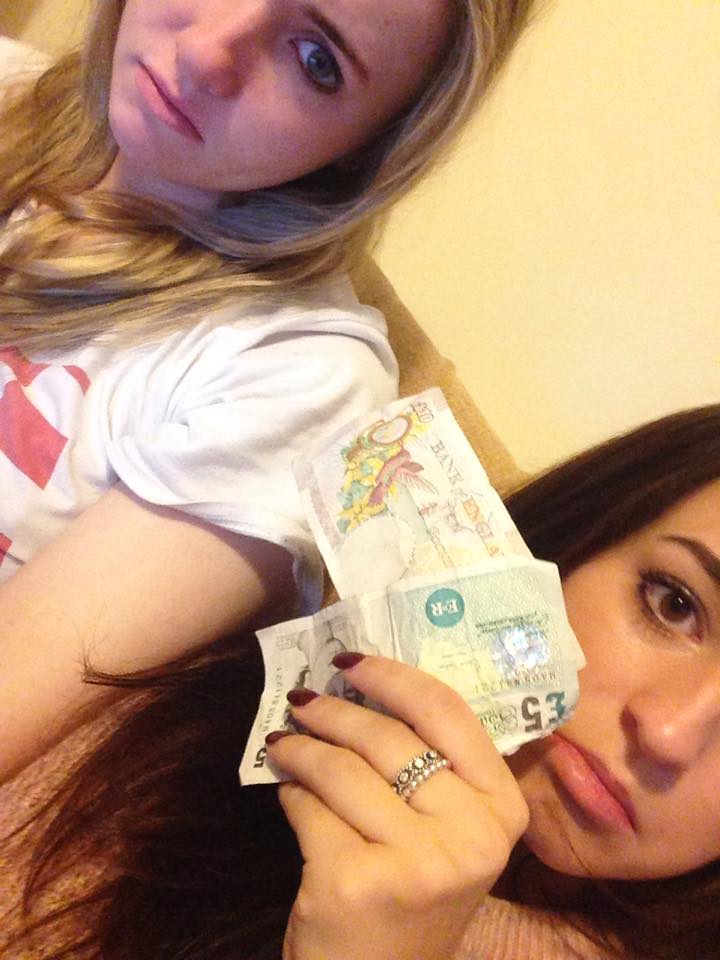 All that remains of the cash