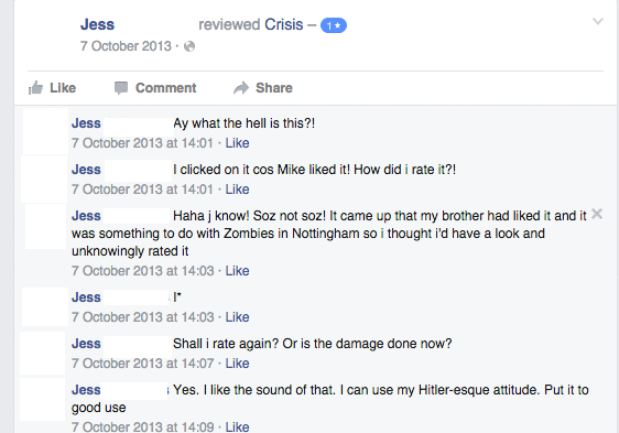 U ok Jess? Facebook's review system confused me too at first