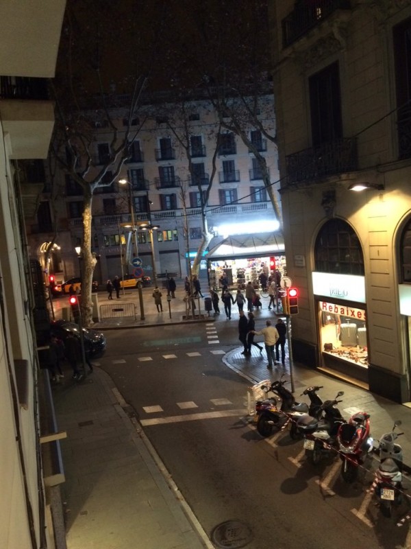 The view from Otis' hostel