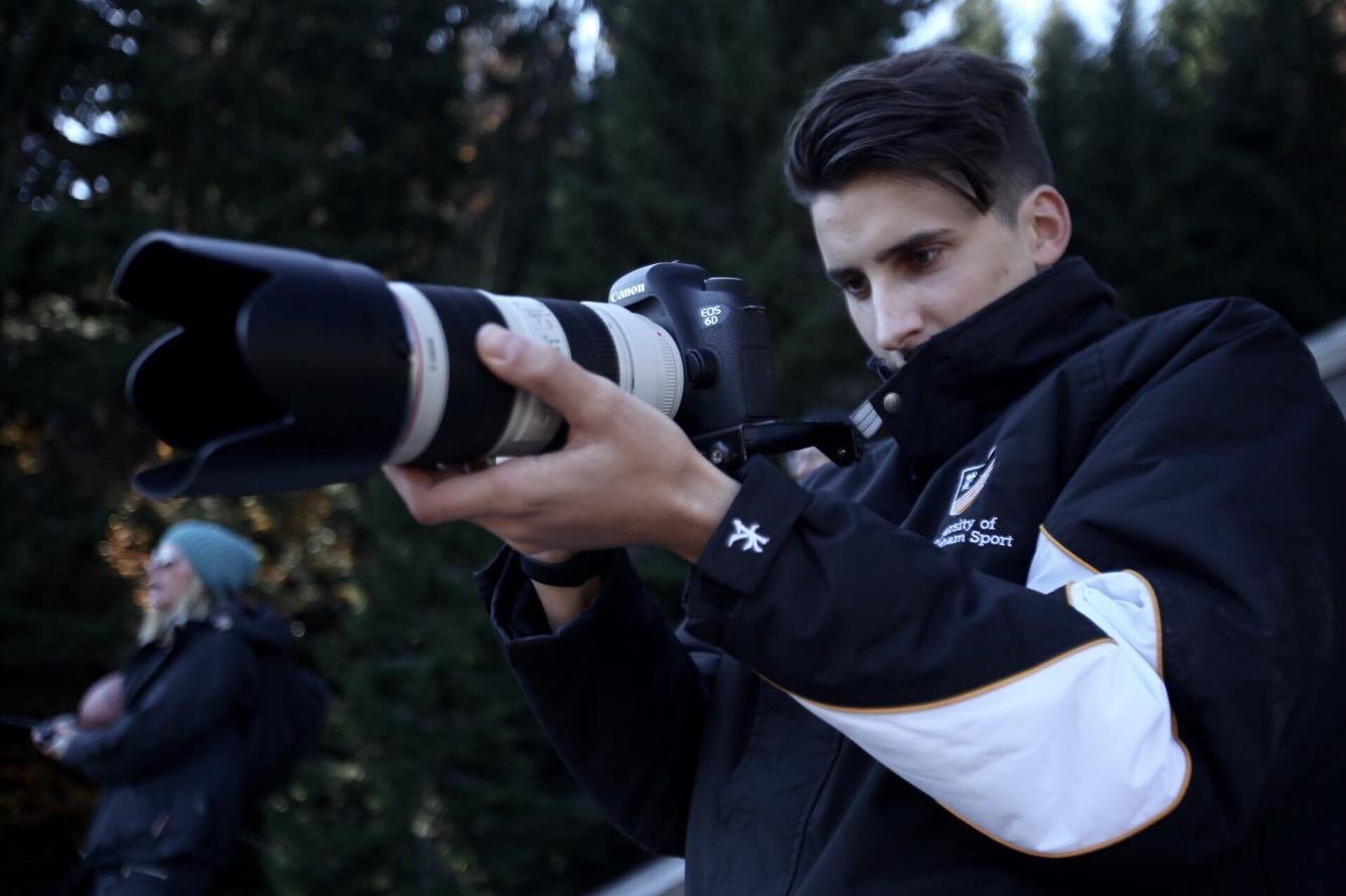 Leo was filming for the Varsity 2016 video