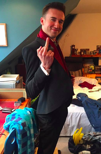 This is how Tom dressed for Tab events