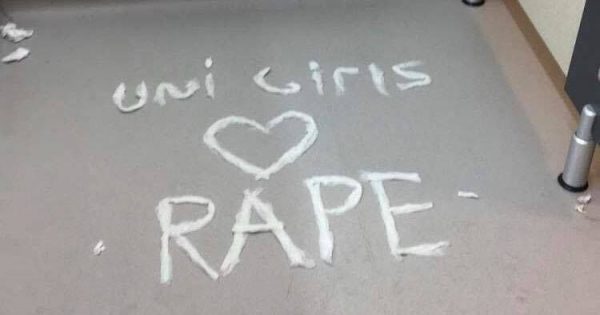 Image may contain: Sink, Text, Handwriting, Stencil
