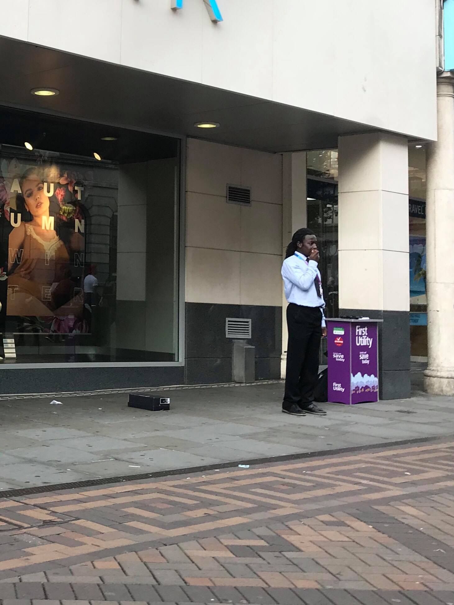 Image may contain: Shop, Path, Pedestrian, Clothing, Apparel, Human, Person