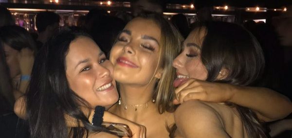 vibes, friends, Girl, Mouth, Lip, Teeth, Photography, Photo, Portrait, Outdoors, Dating, Woman, Necklace, Night Life, Laughing, Jewelry, Accessory, Accessories, Female, Human, Face, Person