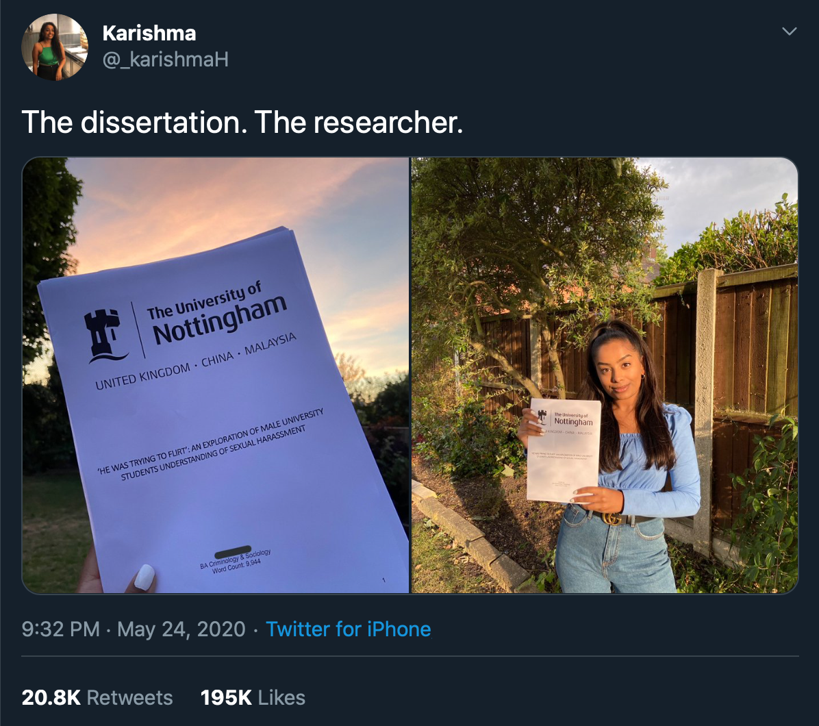 University of nottingham dissertation examples picture