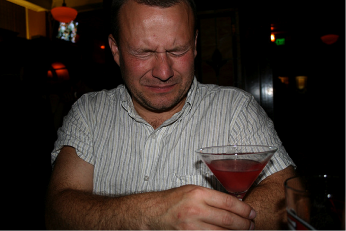 A recurring sight for the bar staff