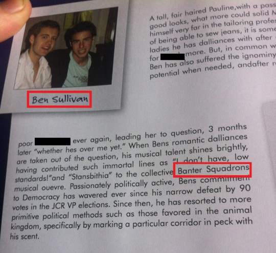 "I am not aware of what the Banter Squadron is"
