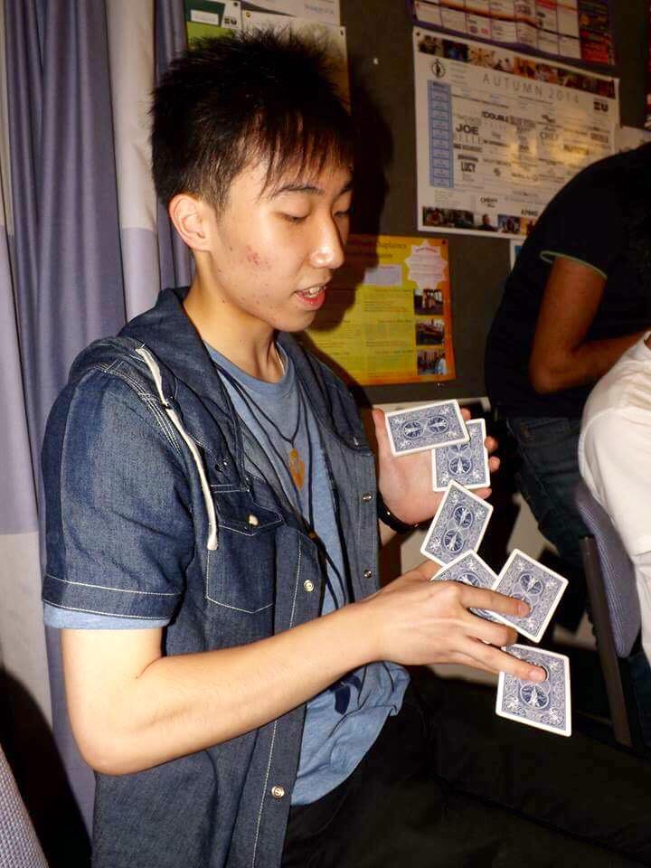 President of Magic showing his skills