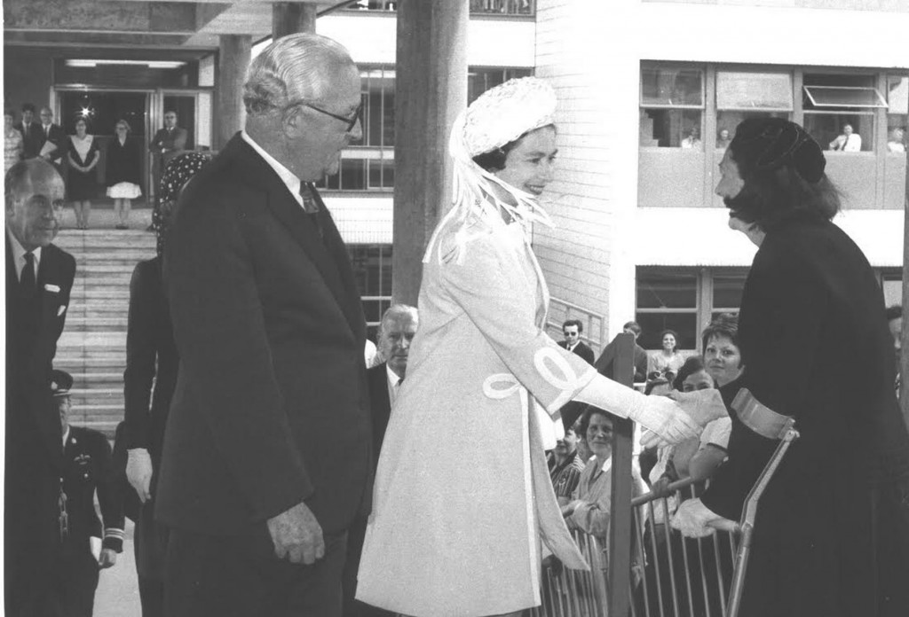 The Queen visited Warwick in 1970