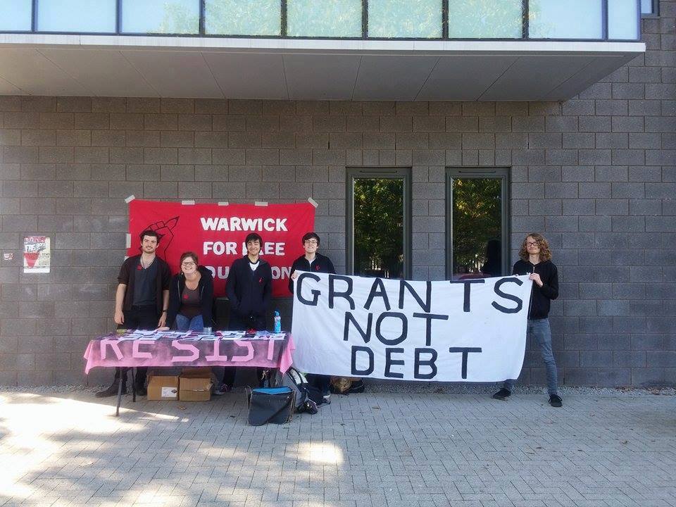 Notice the red felt. Photo: Warwick For Free Education.