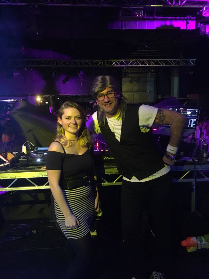 Posing with the big man himself