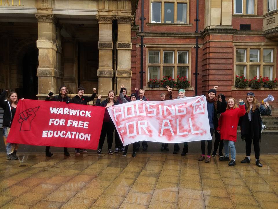 Determination. Photo: Warwick For Free Education.