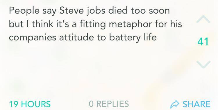 Harsh but maybe fair?