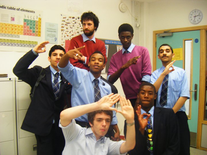 Gang signs were compulsory in some classrooms