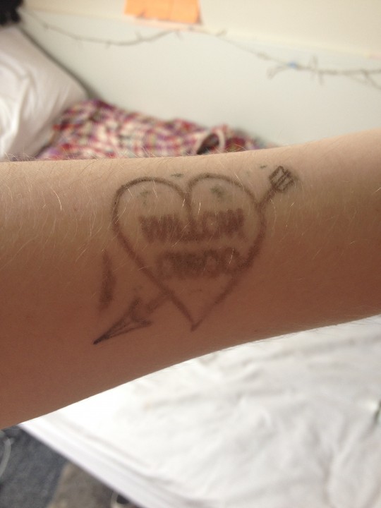 The stamp that never washes off...