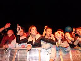 Smiles all round as the Pigeon Detectives finish their set in 2013
