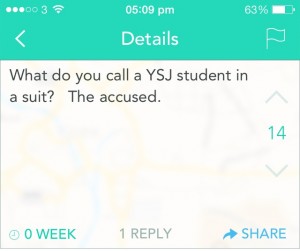 Must have seen him at Sunday Revs...