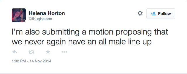 A bold statement