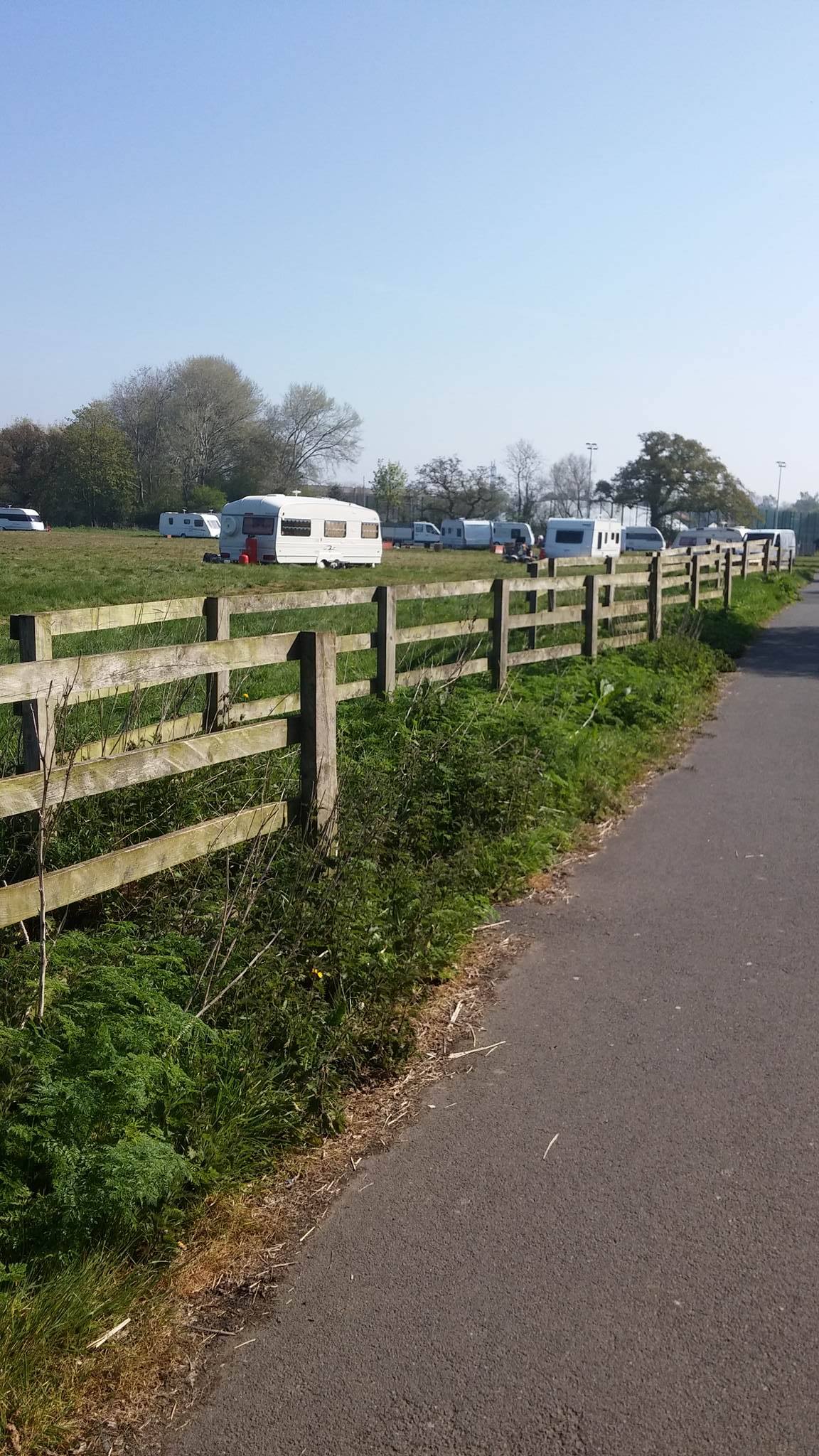 The caravans arrived at the end of April
