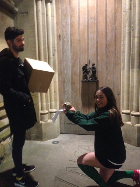 Proposing to a stranger with a rubix cube, standard Wednesday tbh