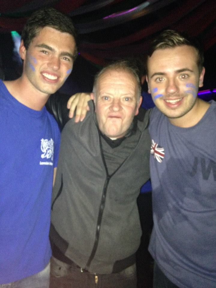 Terry with a couple of lads from Lonny