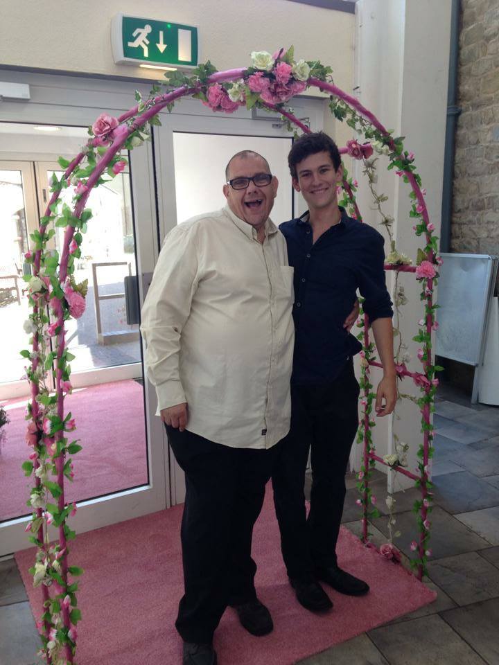 Josh with one of his adoring fans