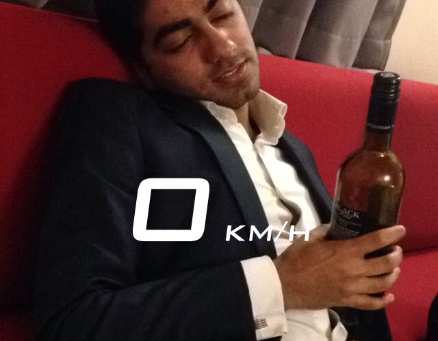 He only smelt the bottle