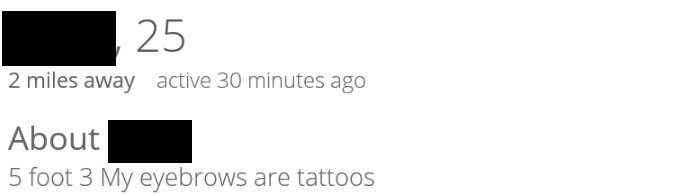 I don't even