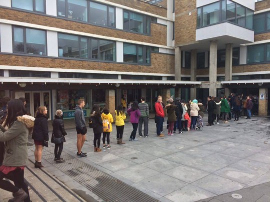 The long queue outside SPAR was mortifying.