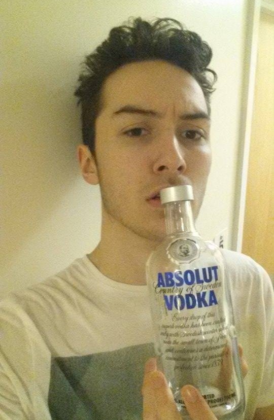 The concentration of vodka in my system had given me a lazy eye.