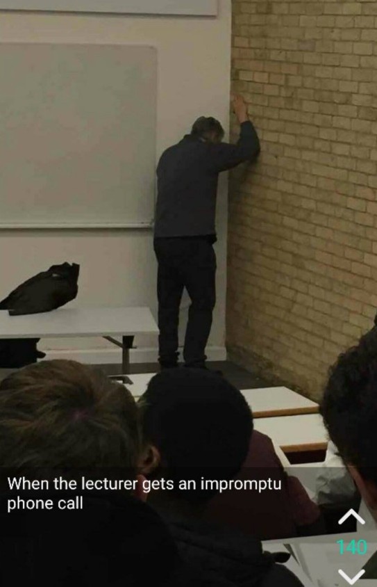 "Hmm... If I turn my back they can't see me"