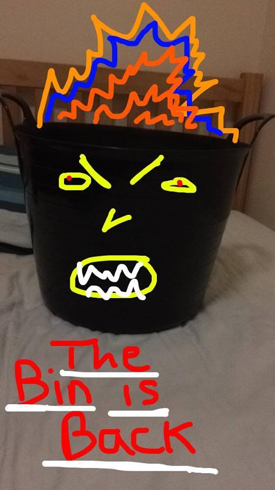 Feel free to decorate your bin to create a strong personal investment