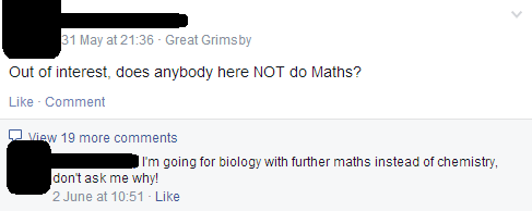 A levels: prime conversation point for the first week of term and never, ever again