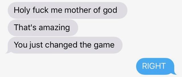 An actual reaction to a Booberang