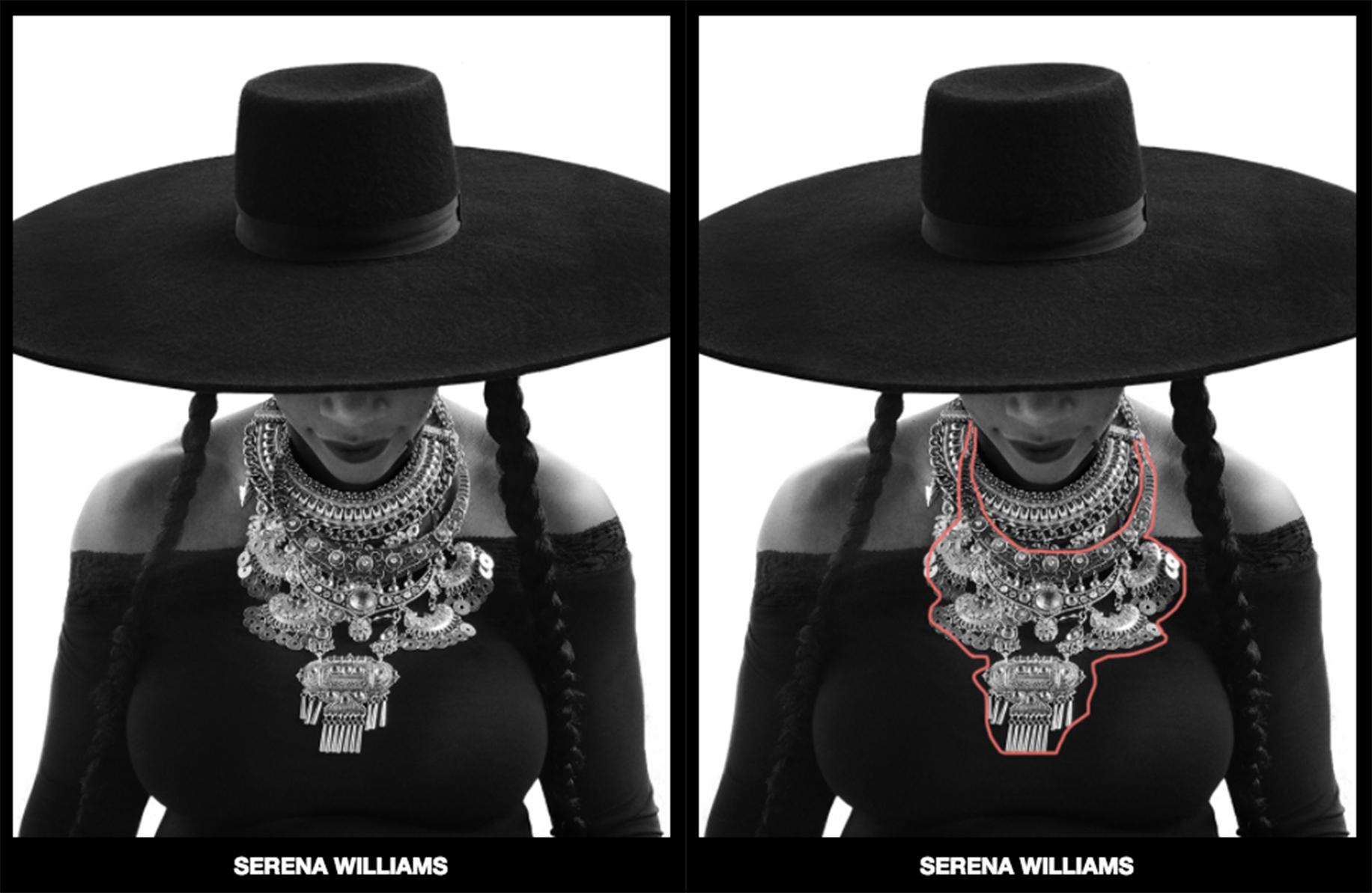 Don't blame Serena, she was pregnant and had other shit to do. Blame the person responsible for this photoshop
