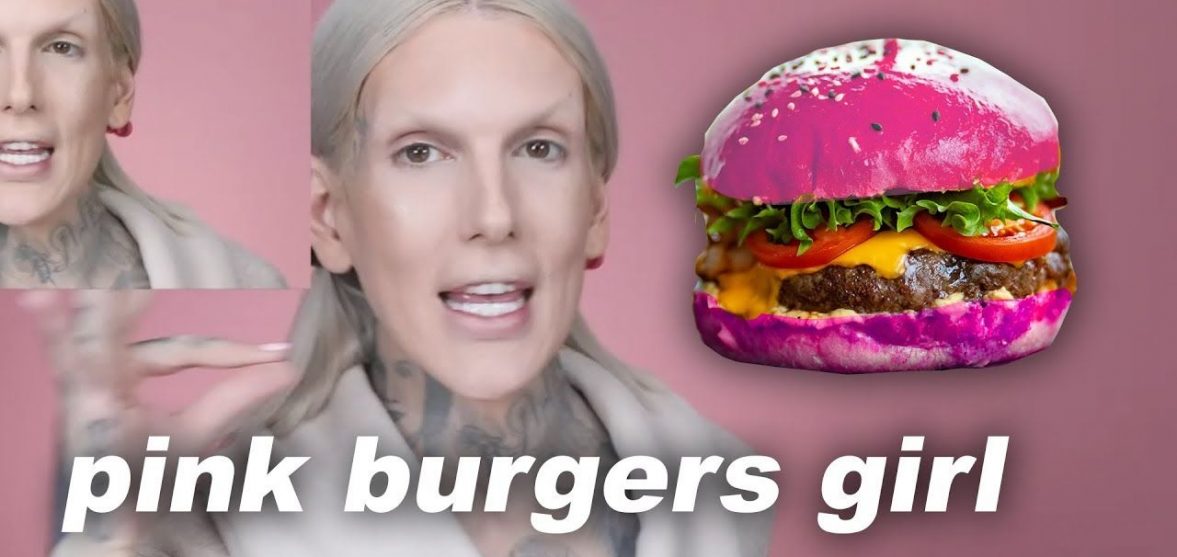 Image may contain: Person, Human, Food, Burger