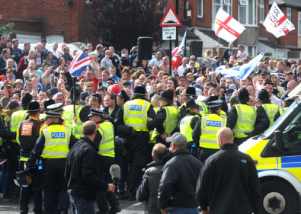 The police were out in force
