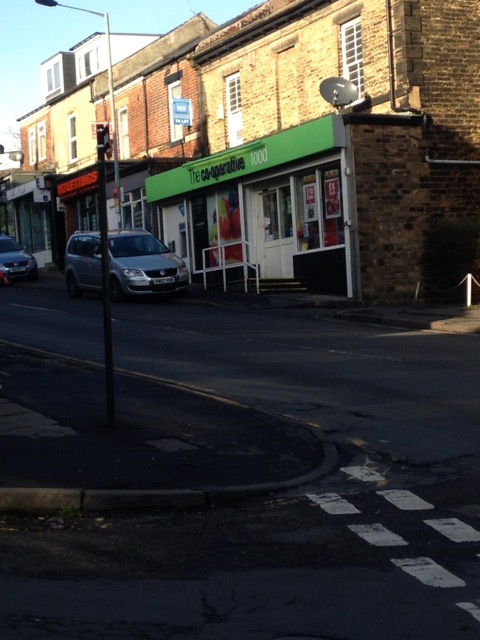 The robbery took place in the Co-op store on Barber road late Sunday evening